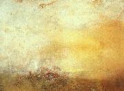 Joseph Mallord William Turner Sunrise with Sea Monsters painting